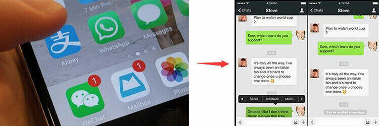 Utilizar WeChat para contactar con los proveedores